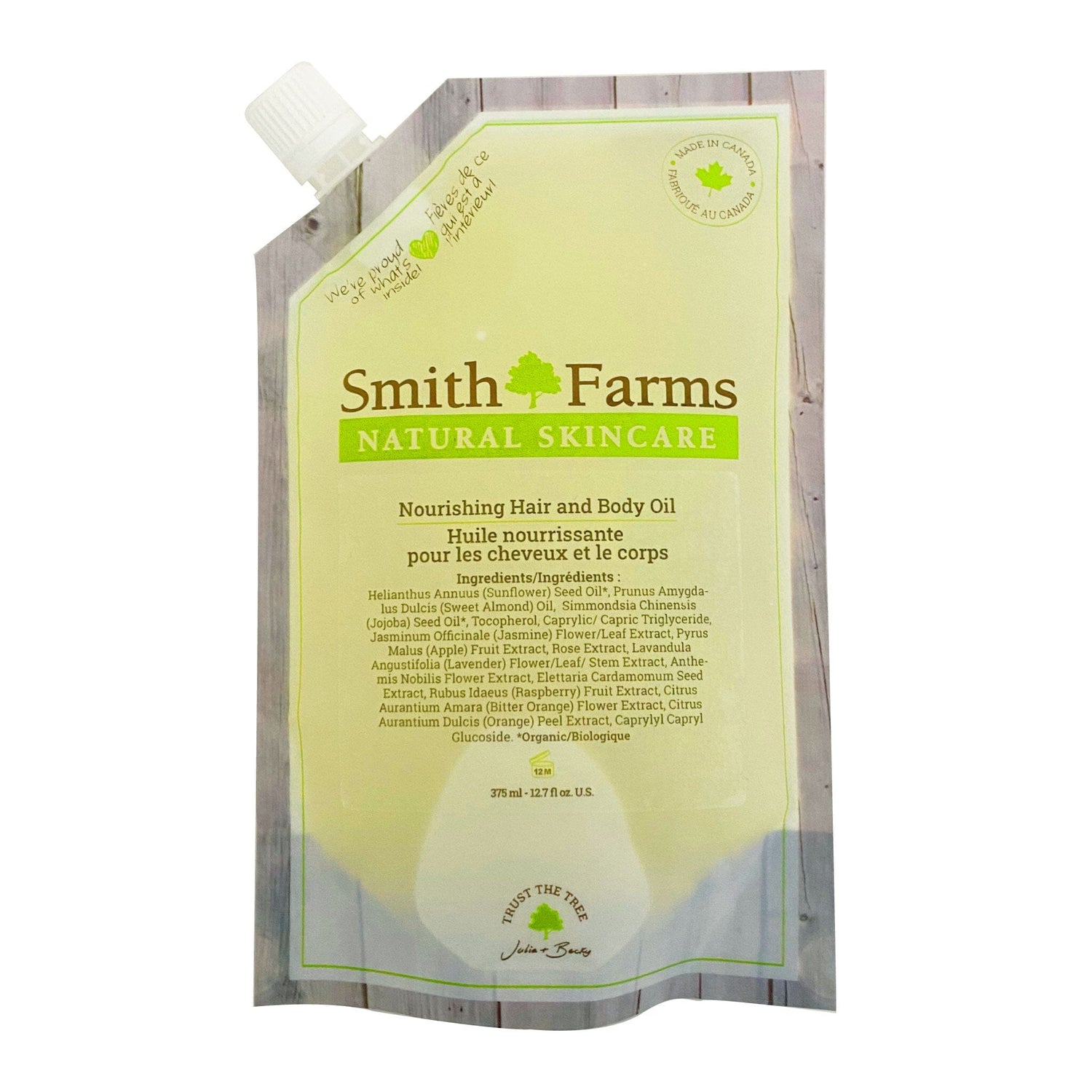 Nourishing Hair and Body Oil Body Care,Our Products Smith Farms 375 ml (refill)