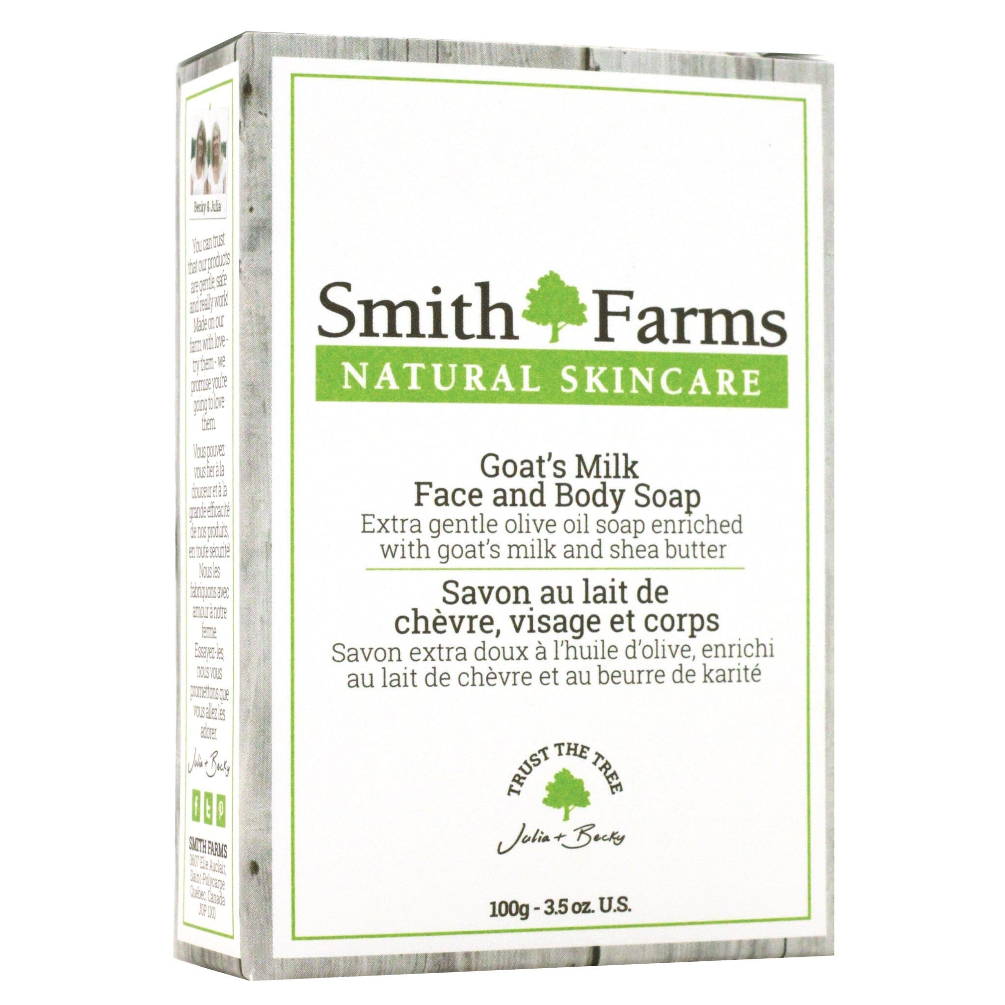 Smith Farms  - Goat's Milk Face and Body Bar - Front