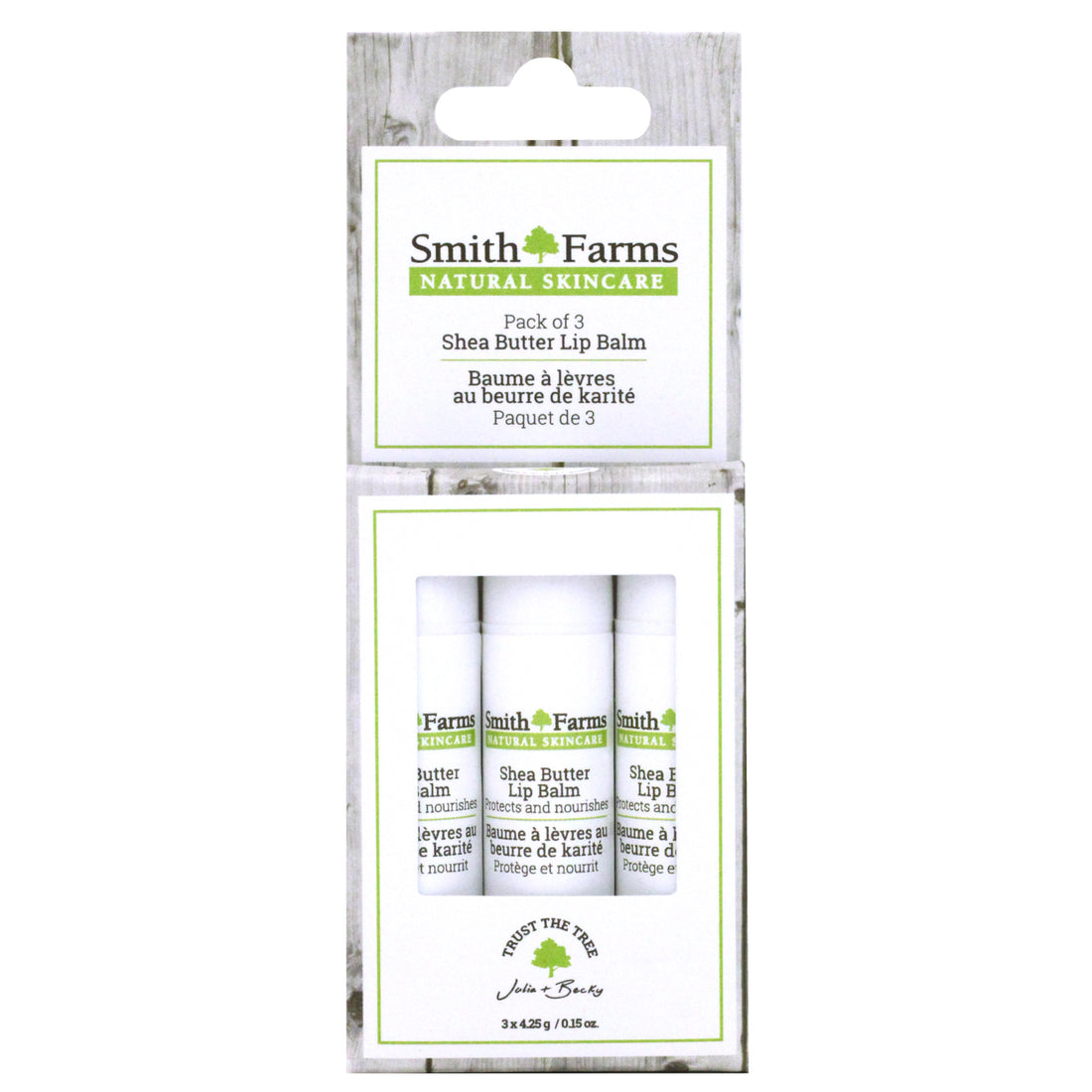 Paquet de 3 baume à lèvres au beurre de karité