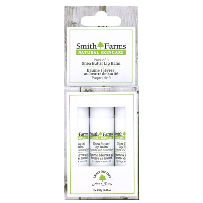 Pack of 3 Shea Butter Lip Balm
