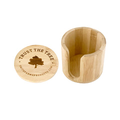 Bamboo Facial Pad Container