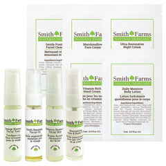 Trousse complet d'échantillons de soins du visage et du corps