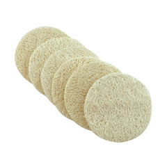 Paquet de 6 éponges de luffa pour exfolier le visage