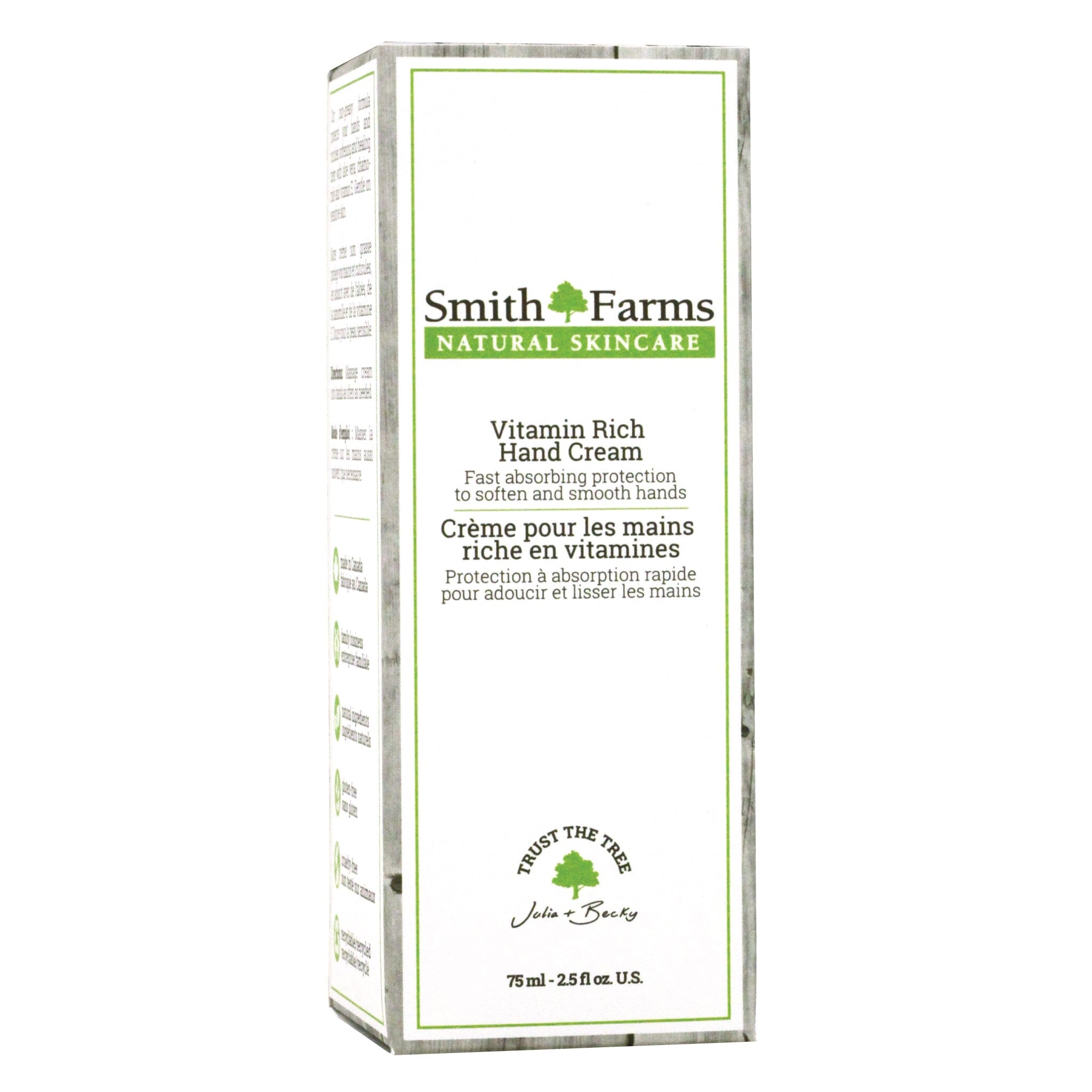 Smith Farms - Vitamin Rich Hand Cream - Box Front Angle