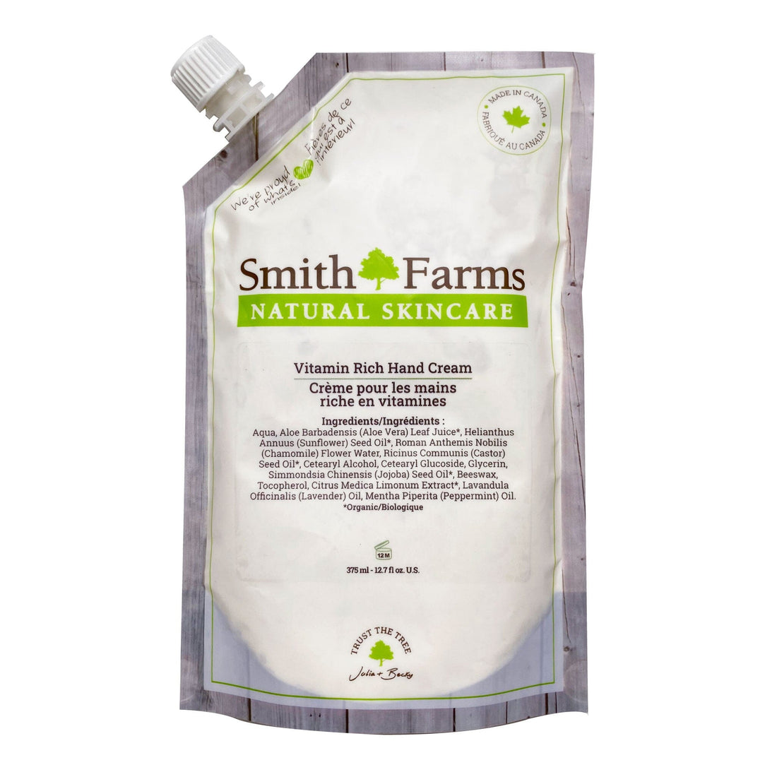 Vitamin Rich Hand Cream Body Care,Our Products Smith Farms 375 ml (refill)